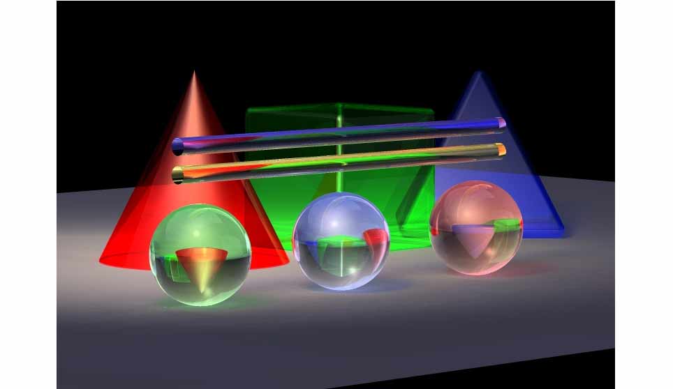 3D Model of Colored Glass Forms