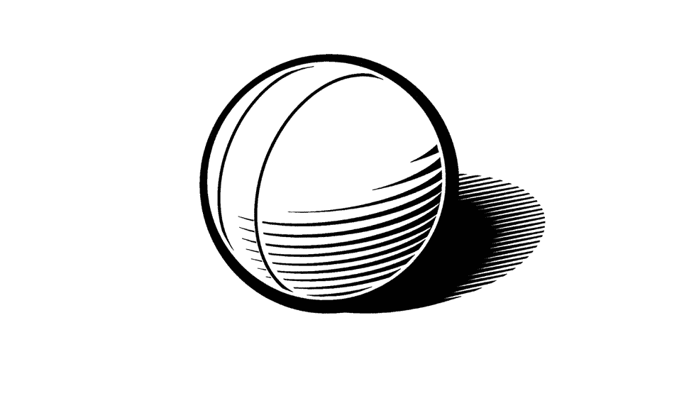 Vector Illustration of Croquet Ball