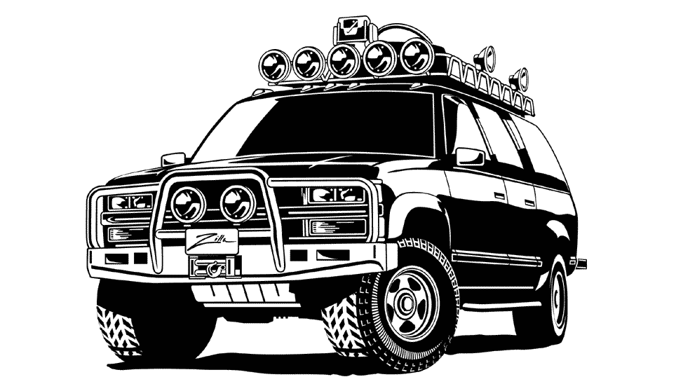Vector Illustration of "Zilla" Truck