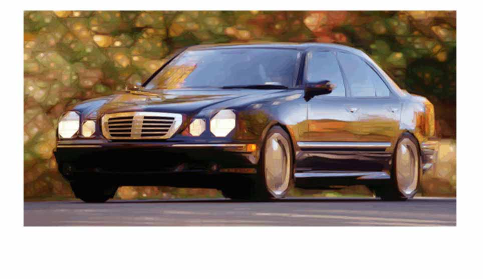 Painting of Mercedes E-Class
