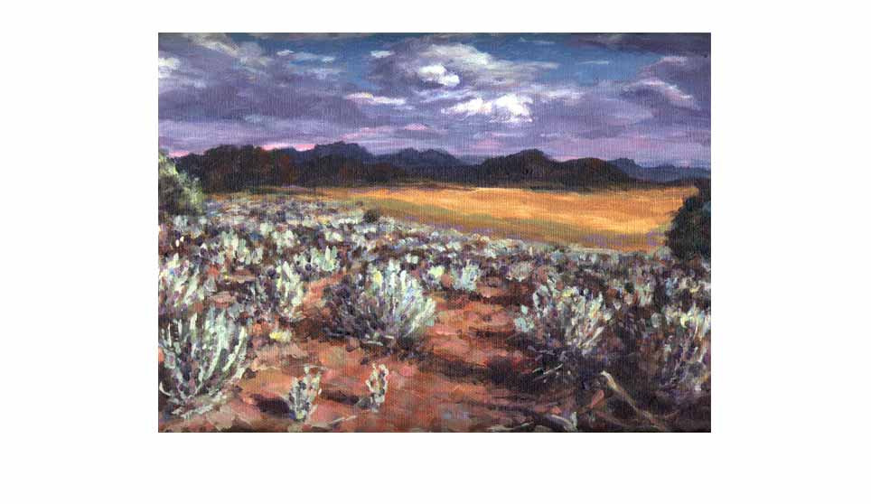 Painting of High Desert Scene