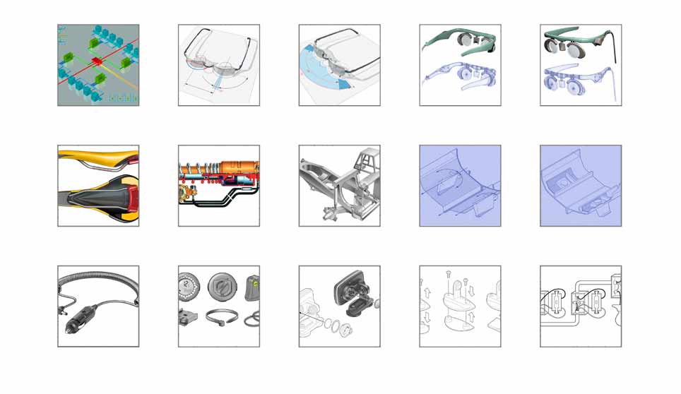 Thumbnails of 15 Technical Illustrations