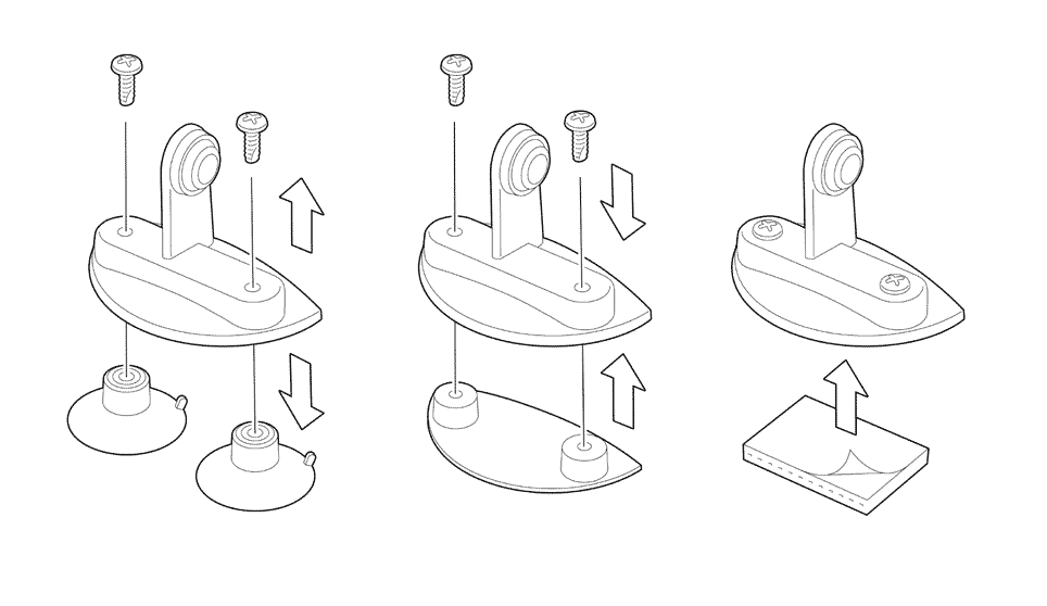 Technical Illustration of Base Mounting Options