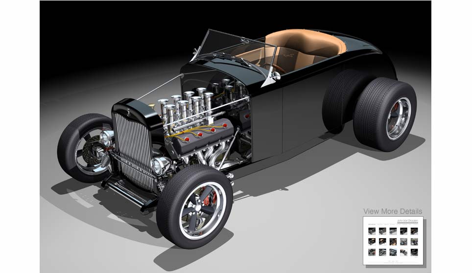 3D Model of Roadster With Hemi